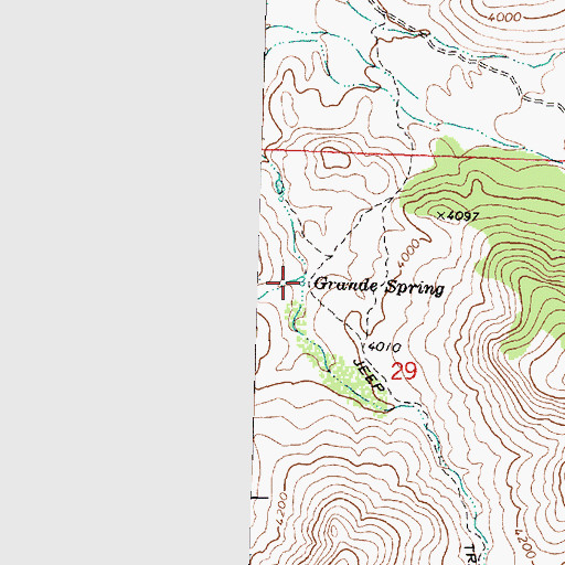 Topographic Map of Grande Spring, AZ