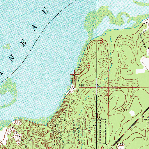 Topographic Map of Pine Bluff, LA