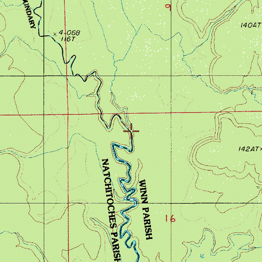 Topographic Map of Jilks Branch, LA