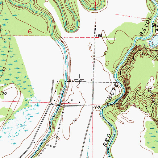 Topographic Map of Brookhaven Estates, LA