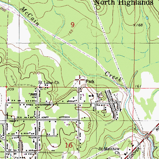 Topographic Map of Lear-Hawkins Park, LA