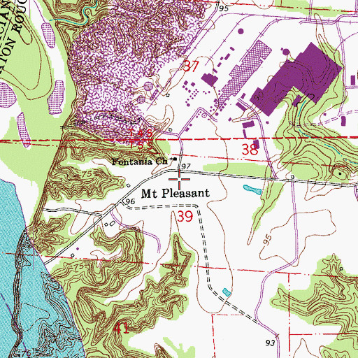 Topographic Map of Hoyces Plantation (historical), LA