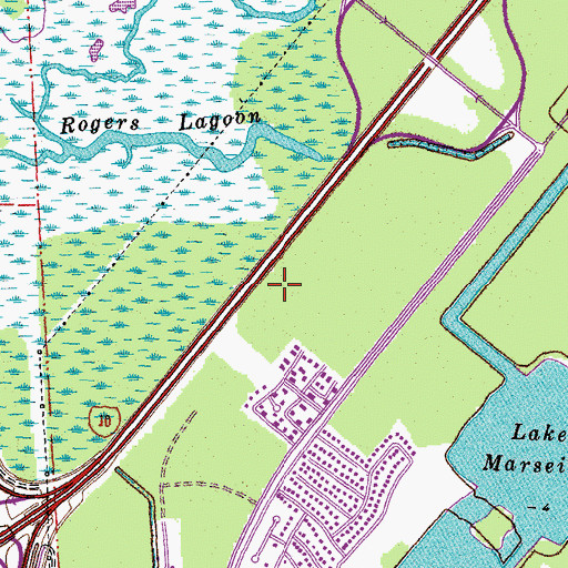 Topographic Map of Orleans Parish, LA