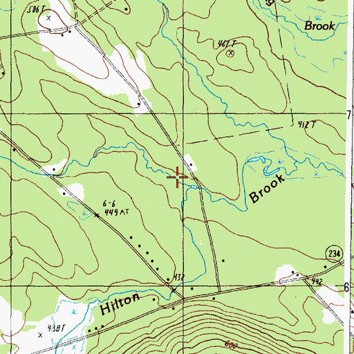 Topographic Map of Greenwood Stream, ME