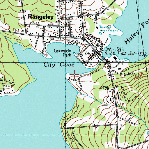 Topographic Map of City Cove, ME