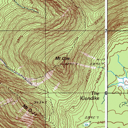 Topographic Map of Mount Coe, ME