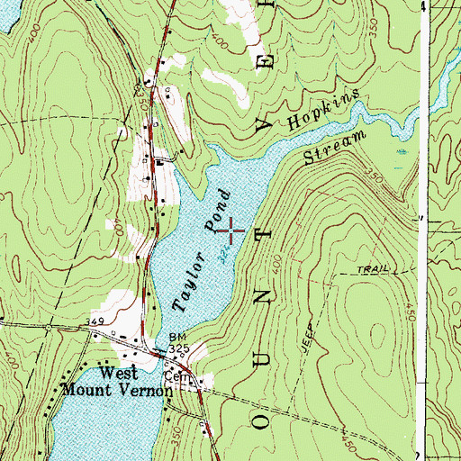 Topographic Map of Echo Lake, ME