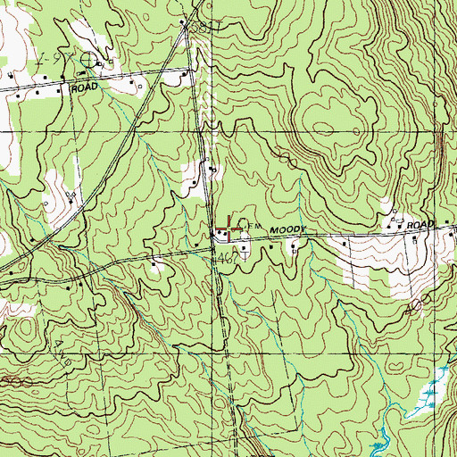 Topographic Map of Emerson School, ME