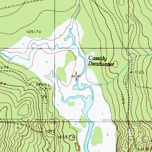 Topographic Map of Gibert Brook, ME