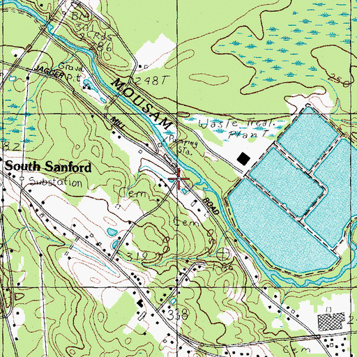 Topographic Map of Jagger Pond, ME