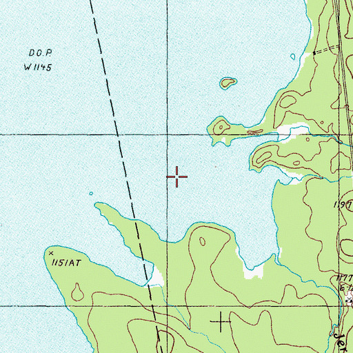 Topographic Map of Jerome Brook, ME