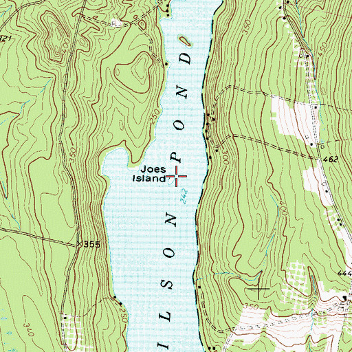 Topographic Map of Joes Island, ME