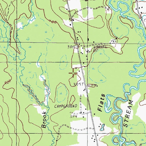 Topographic Map of Lexington Flats, ME