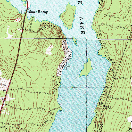 Topographic Map of Maranacook Camp, ME