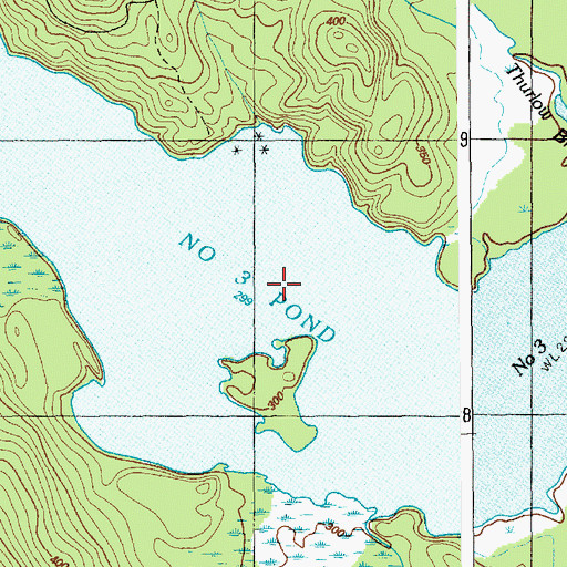 Topographic Map of Number Three Pond, ME