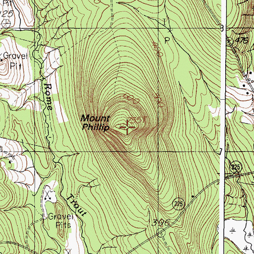 Topographic Map of Mount Philip, ME