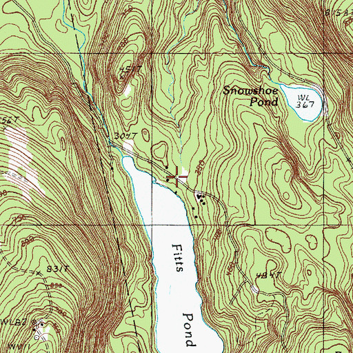 Topographic Map of Roosevelt Boy Scout Camp, ME