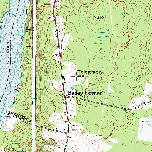 Topographic Map of Telegraph Hill, ME
