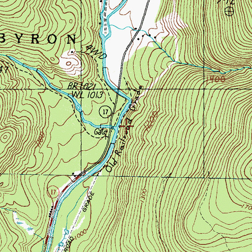 Topographic Map of West Branch Swift River, ME