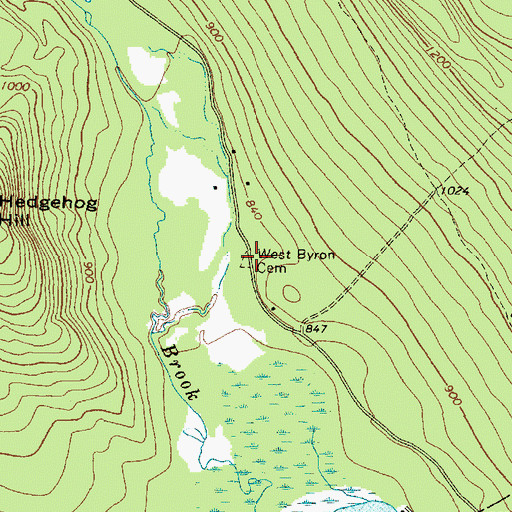 Topographic Map of Pressey Cemetery, ME