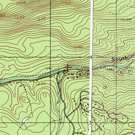 Topographic Map of Redington Pond Outlet, ME