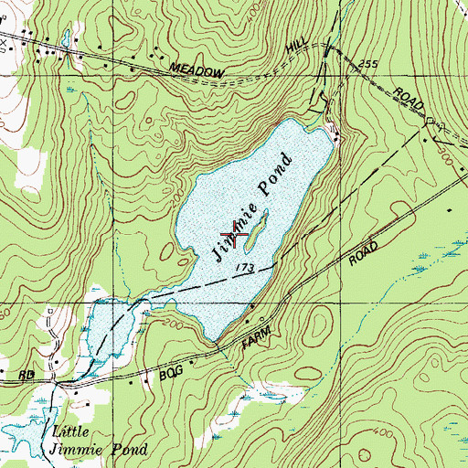 Topographic Map of Jimmie Pond, ME
