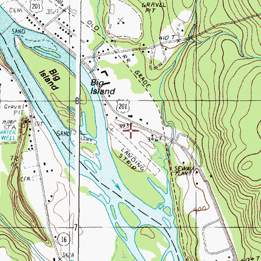 Topographic Map of Gadabout Gaddis Airport, ME