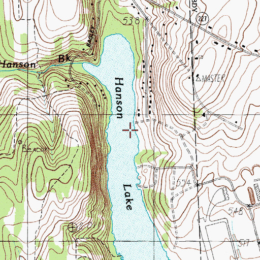 Topographic Map of Northern Maine Regional Seaplane Base, ME