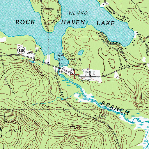 Topographic Map of Town of Newfield, ME