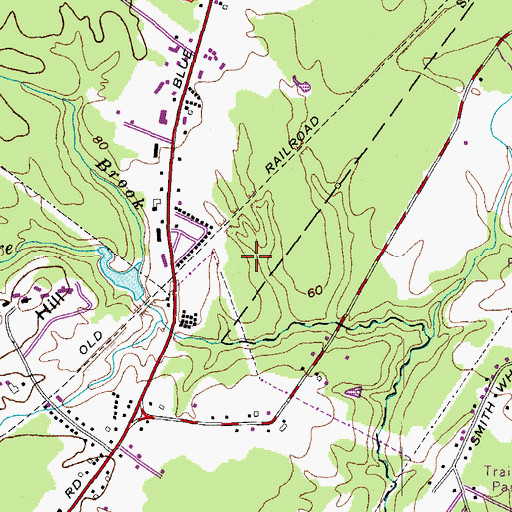 Topographic Map of City of Saco, ME