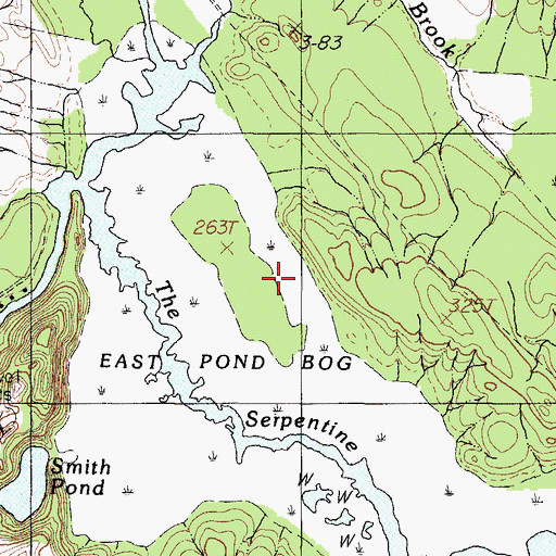 Topographic Map of Town of Smithfield, ME
