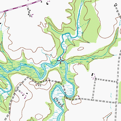 Topographic Map of Beaverdam Branch, MD