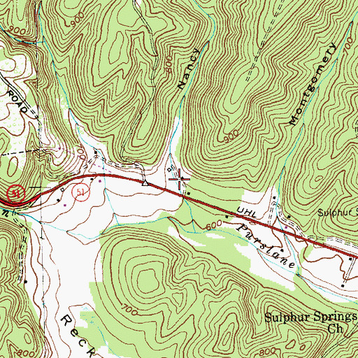 Topographic Map of Nancy Hollow, MD