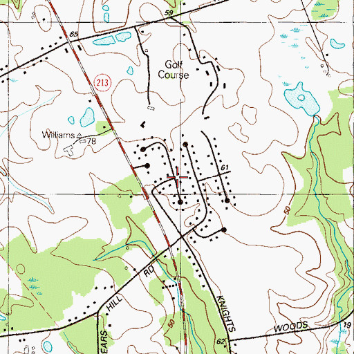 Topographic Map of Brantwood, MD