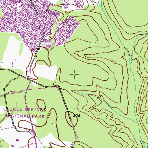Topographic Map of Brice, MD