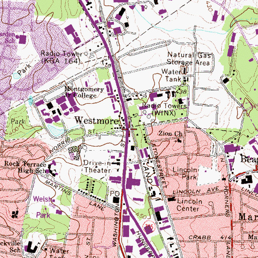 Topographic Map of Westmore, MD