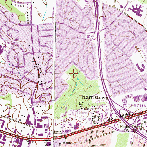 Topographic Map of Westview Recreation Area, MD