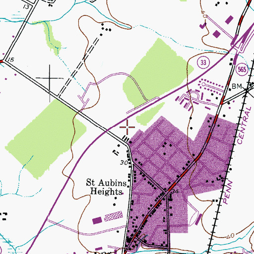 Topographic Map of Fausley, MD