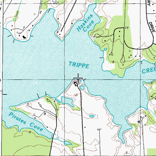 Topographic Map of Graves Point, MD