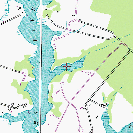 Topographic Map of Gully Cove, MD