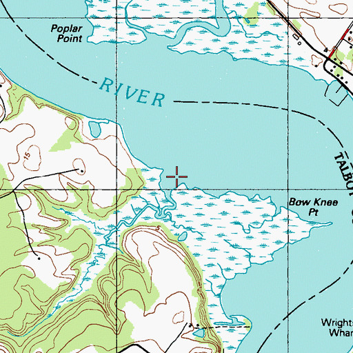 Topographic Map of Muskeeta Creek, MD