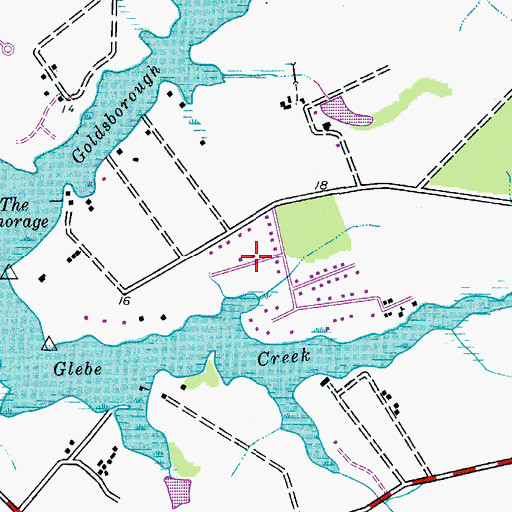 Topographic Map of Old Villa, MD