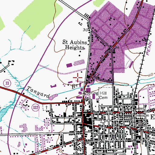 Topographic Map of Talbottown Shopping Center, MD
