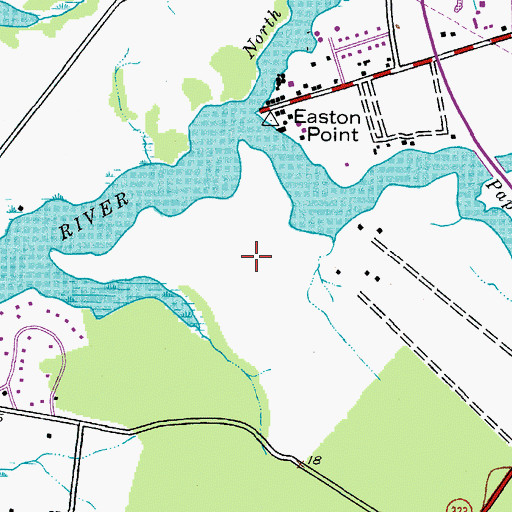 Topographic Map of Woodland Farms, MD