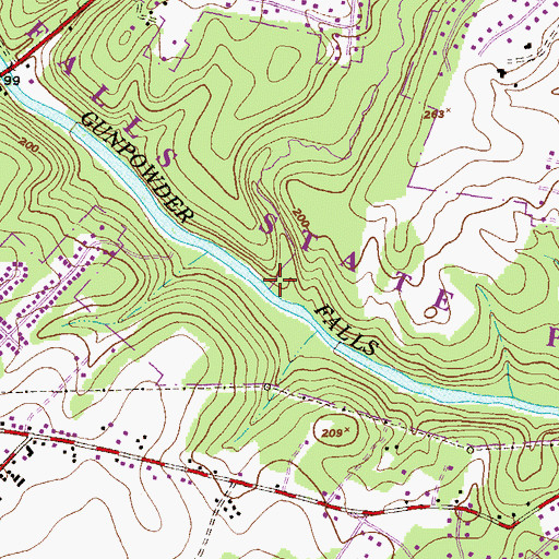 Topographic Map of Broad Run, MD