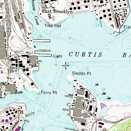 Topographic Map of Curtis Creek, MD