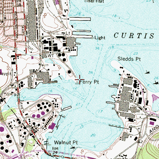 Topographic Map of Ferry Point, MD