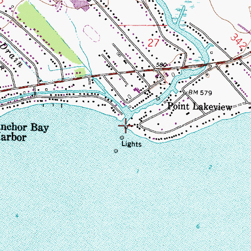 Topographic Map of Salt River, MI