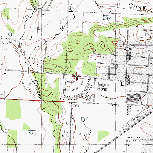 Topographic Map of Heritage Addition Church of Christ, AR