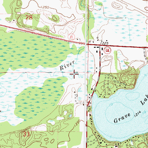 Topographic Map of Hay Creek, MN
